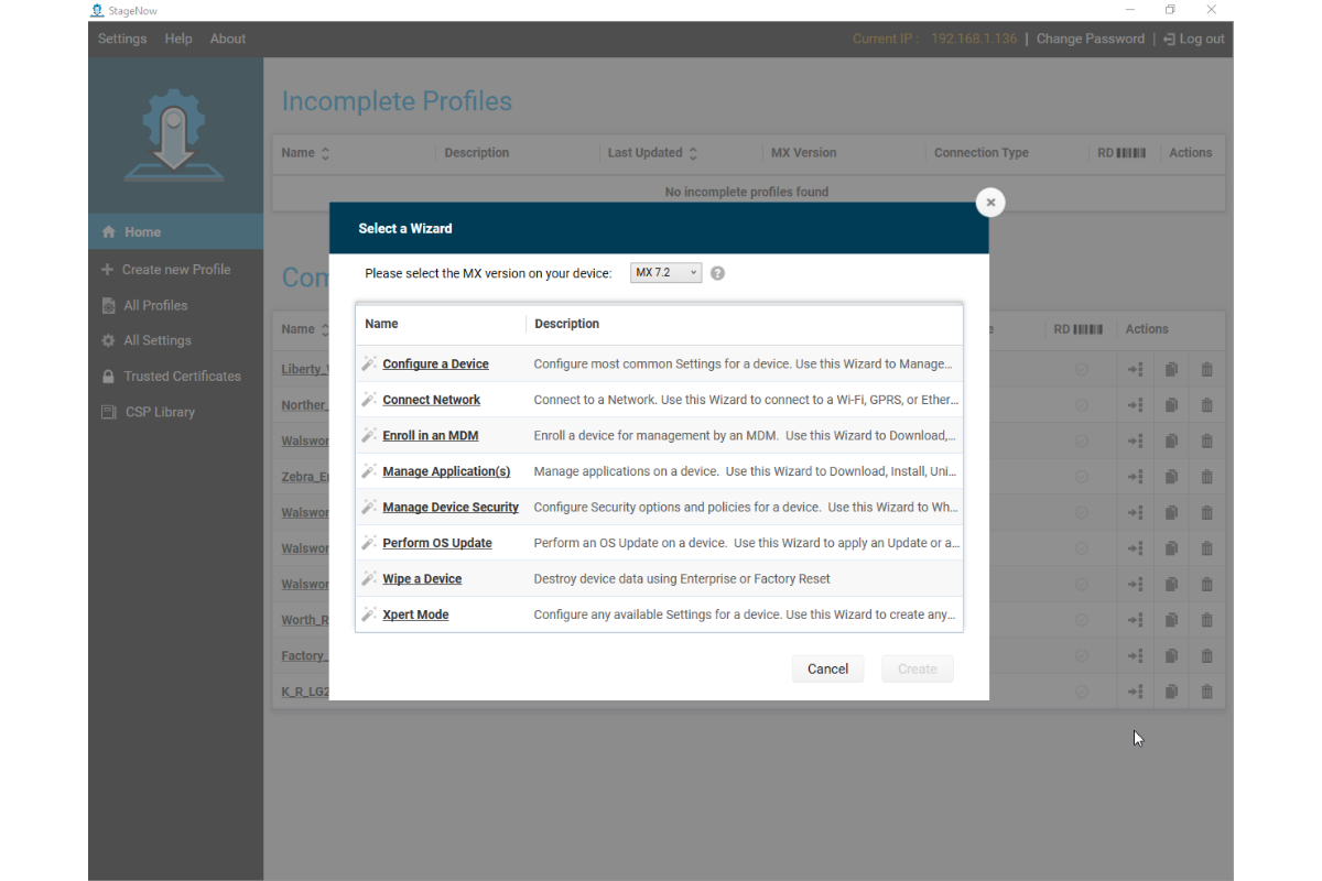Zebra StageNow Software Liberty Systems