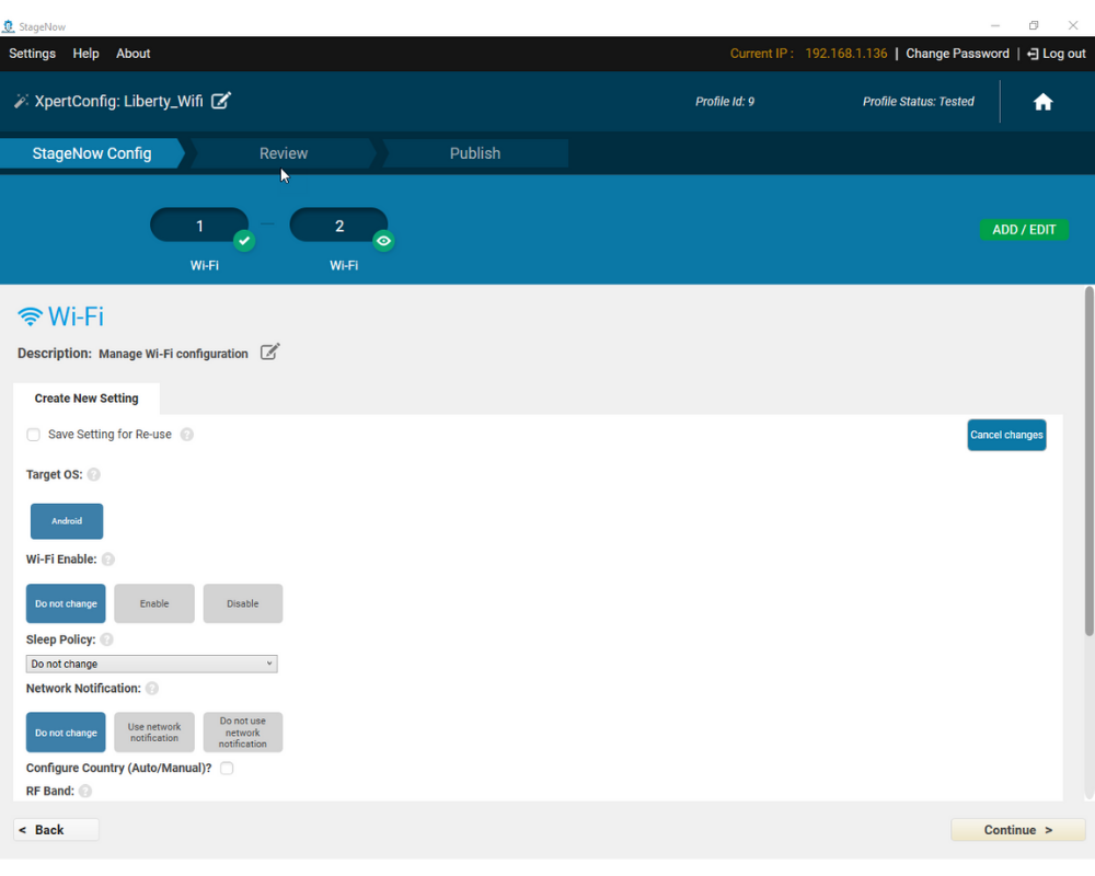 Zebra StageNow Software Liberty Systems